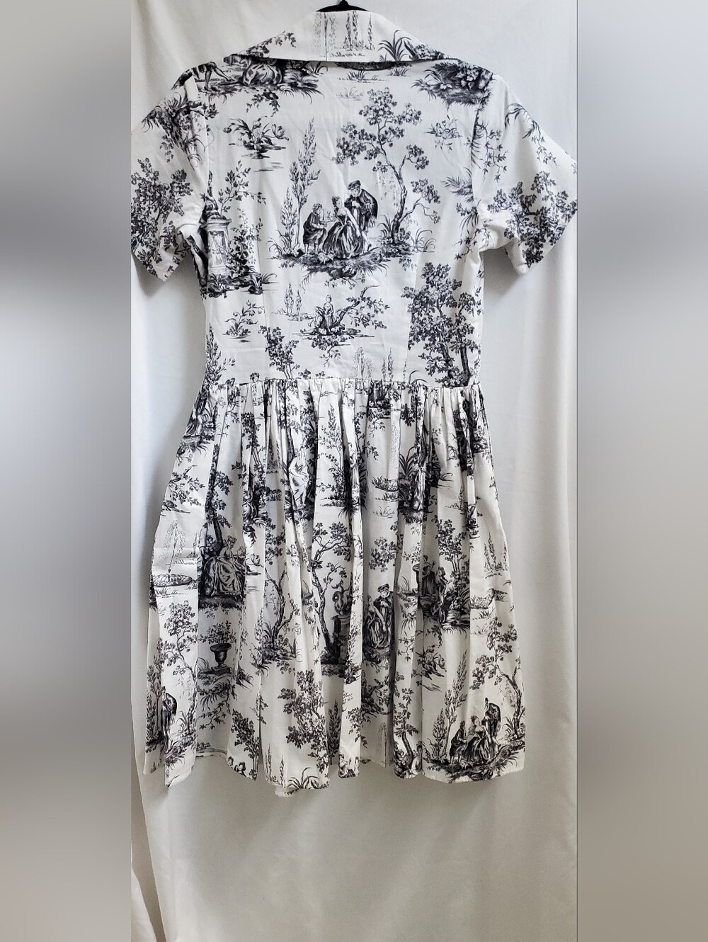 Bernie Dexter L Black And White Toile Dress - Picture 4 of 6